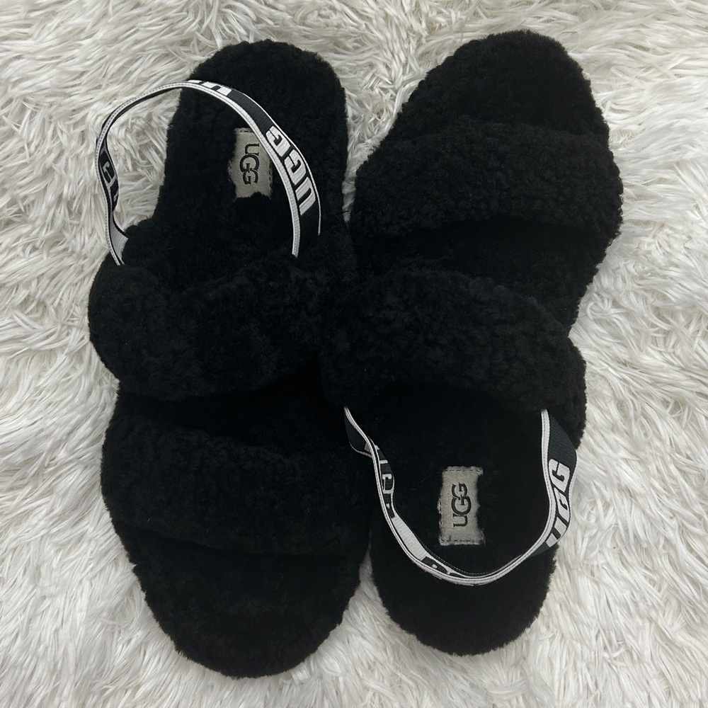 UGG Women's Black Cozy Slippers